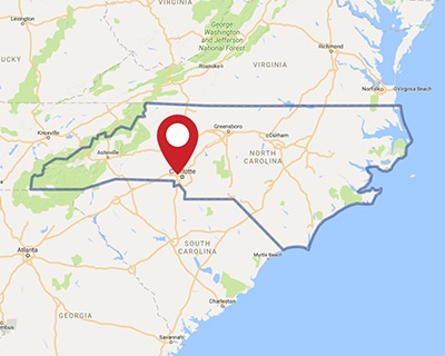 A map for a Love's travel stop where you can use your MTA card in Charlotte, NC.